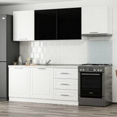 Minar 240 Cm Mbr C + Alm. Füme Cam Mutfak Dolabı Byz 240-Mcacb2