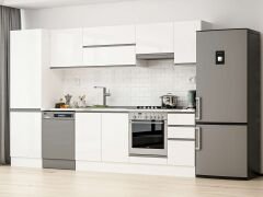 Alvinka 300X210 Cm High Gloss Mutfak Dolabı Mb-E80B60S40-1