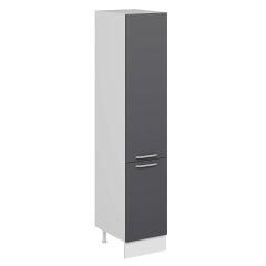 Alvinka Mutfak Modül Duz 45-H222Cm Boy Dolabı Beyaz Antrasit