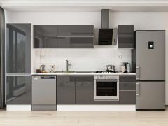 Alvinka 300X210 Cm High Gloss Mutfak Dolabı Mb-E80B60S40-2