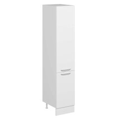 Alvinka Mutfak Modül Duz 45-H222Cm Boy Dolabı Beyaz Beyaz