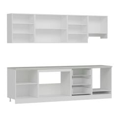 Minar 270 Cm Mbr C + Alm. Füme Cam Mutfak Dolabı Byz 270-Mcacb1