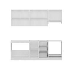 Minar 220 Cm Mutfak Dolabı Beyaz Antrasit 220-A6