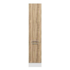 Alvinka Mutfak Modül Duz 45-H222Cm Boy Dolabı Beyaz Dore
