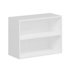 Alvinka Mutfak Modül Mbr_A Üst 2Yk1R 80-H60Cm Dolap Cam Beyaz Beyaz Mdf