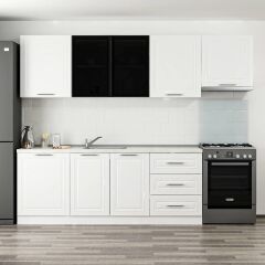 Minar 270 Cm Mbr C + Alm. Füme Cam Mutfak Dolabı Byz 270-Mcacb2