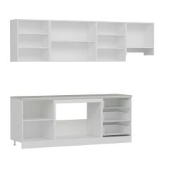 Minar 270 Cm Mbr C + Alm. Füme Cam Mutfak Dolabı Byz 270-Mcacb2