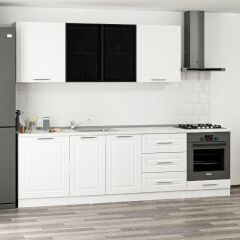 Minar 270 Cm Mbr C + Alm. Füme Cam Mutfak Dolabı Byz 270-Mcacb3