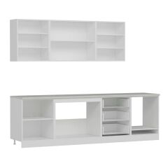 Minar 270 Cm Mbr C + Alm. Füme Cam Mutfak Dolabı Byz 270-Mcacb3