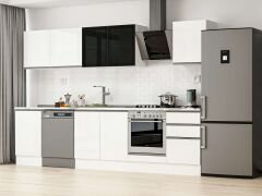 Alvinka 310X210 Cm High Gloss Mutfak Dolabı M-E90S50S50-3 High Gloss | Beyaz - Mdf