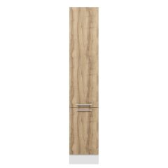Alvinka Mutfak Modül Duz 45-H240Cm Boy Dolabı Beyaz Dore