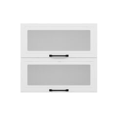 Alvinka Mutfak Modül Mbr_A Üst 2Yk1R 80-H72Cm Dolap Cam Beyaz Beyaz Suntalam