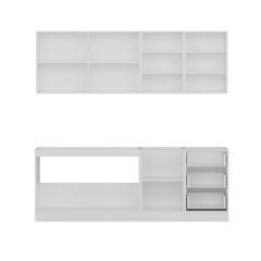 Minar 220 Cm Mutfak Dolabı Beyaz Dore 220-D1