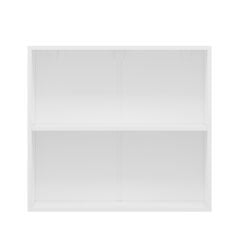 Alvinka Mutfak Modül Mbr_A Üst 2Yk1R 80-H72Cm Dolap Cam Beyaz Beyaz Mdf