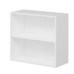 Alvinka Mutfak Modül Mbr_A Üst 2Yk1R 80-H72Cm Dolap Cam Beyaz Beyaz Mdf