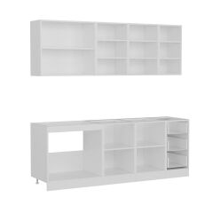 Minar 220 Cm Mutfak Dolabı Beyaz Dore 220-D2