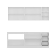 Minar 220 Cm Mutfak Dolabı Beyaz Dore 220-D3