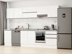 Alvinka 320X210 Cm High Gloss Mutfak Dolabı M-E90S50S60-1 High Gloss | Beyaz - Mdf