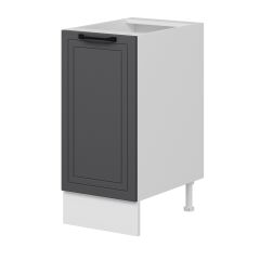 Alvinka Mutfak Modül Mbr_A Alt 1K1R 40Cm Dolap Beyaz Antrasit Mdf