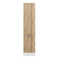 Alvinka Mutfak Modül Duz 50-H222Cm Boy Dolabı Beyaz Dore