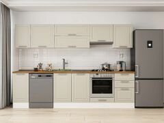 Alvinka 300X210 Cm Klasik Mebran Mutfak Dolabı M-E90S40S50-1 Mebran | Kumtaşı - Mdf