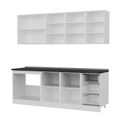 Minar 225 Cm Mutfak Dolabı Beyaz 225-B1