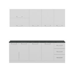 Minar 225 Cm Mutfak Dolabı Beyaz 225-B1