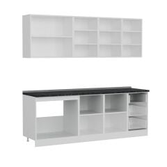 Minar 225 Cm Mutfak Dolabı Beyaz 225-B1