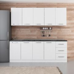 Minar 225 Cm Mutfak Dolabı Beyaz 225-B2