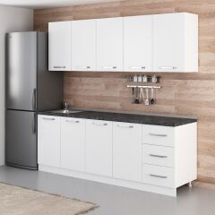 Minar 225 Cm Mutfak Dolabı Beyaz 225-B2