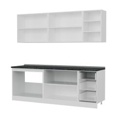 Minar 225 Cm Mutfak Dolabı Beyaz 225-B2