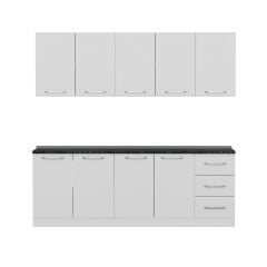 Minar 225 Cm Mutfak Dolabı Beyaz 225-B2