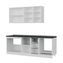 Minar 225 Cm Mutfak Dolabı Beyaz 225-B3