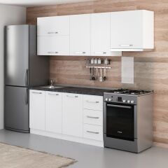 Minar 225 Cm Mutfak Dolabı Beyaz 225-B4