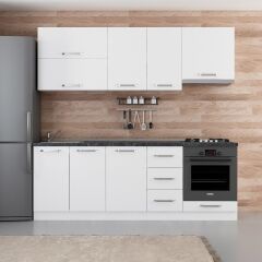 Minar 225 Cm Mutfak Dolabı Beyaz 225-B5