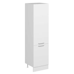 Alvinka Mutfak Modül Duz 60-H222Cm Boy Dolabı Beyaz Beyaz