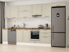 Alvinka 380X222 Cm Klasik Mebran Mutfak Dolabı Mb-E80S40S60-1