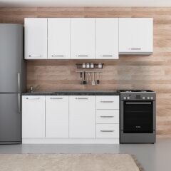 Minar 225 Cm Mutfak Dolabı Beyaz 225-B7