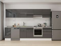 Alvinka 310X210 Cm High Gloss Mutfak Dolabı M-E90S40S60-1