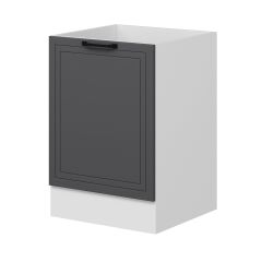 Alvinka Mutfak Modül Mbr_A Alt 1K 60Cm Evye Dolap Beyaz Antrasit Suntalam