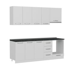 Minar 225 Cm Mutfak Dolabı Beyaz 225-B8