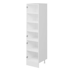 Alvinka Mutfak Modül Hg_J 50-H210Cm Boy Dolabı Beyaz Antrasit Mdf