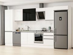 Alvinka 410X222 Cm High Gloss Mutfak Dolabı Mbb-E90B60S60-3 High Gloss | Beyaz - Mdf