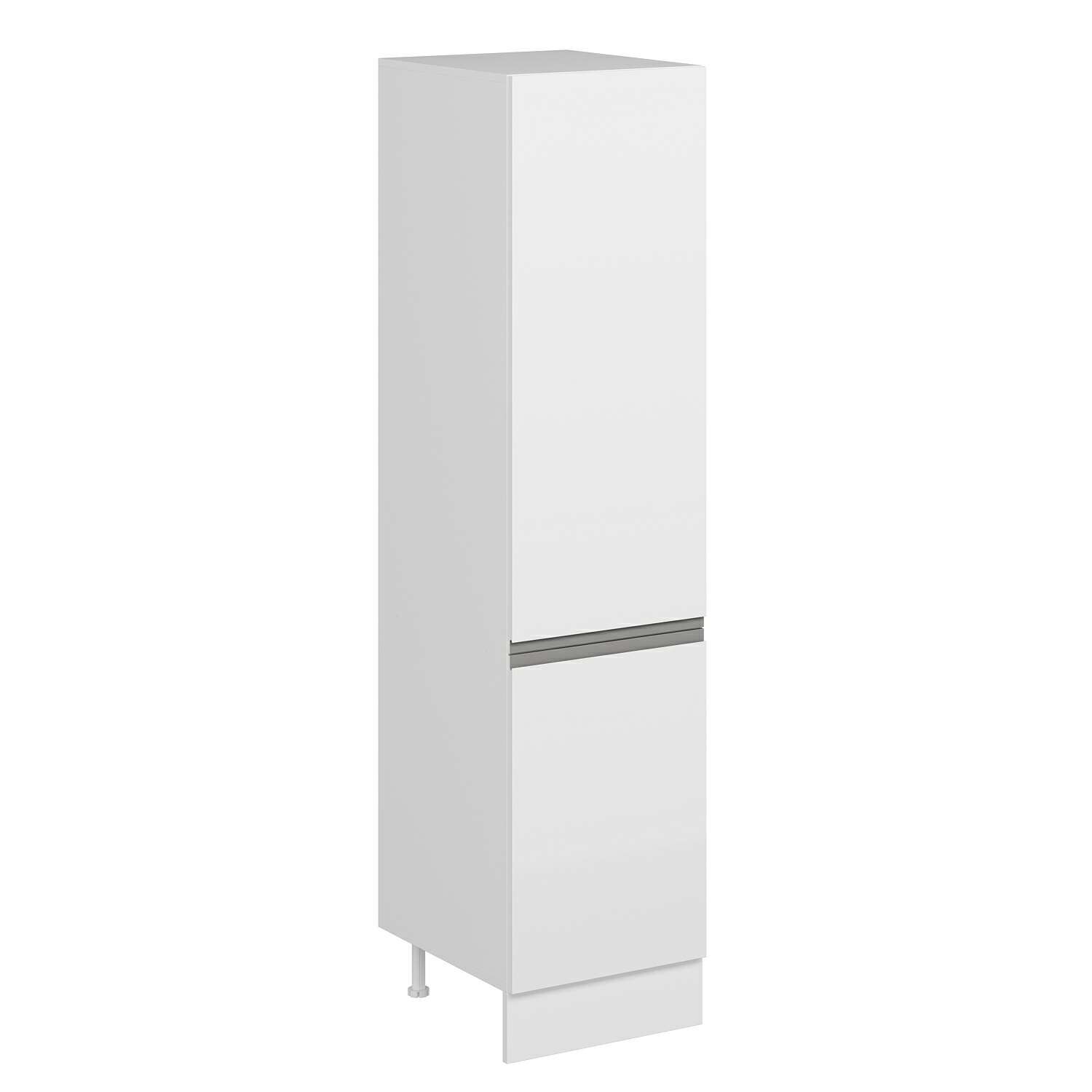 Alvinka Mutfak Modül Hg_J 50-H210Cm Boy Dolabı Beyaz Beyaz Mdf