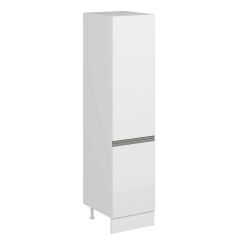 Alvinka Mutfak Modül Hg_J 50-H210Cm Boy Dolabı Beyaz Beyaz Mdf