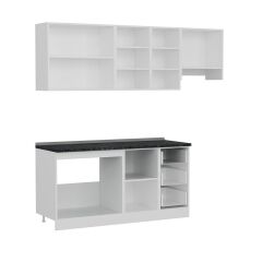 Minar 225 Cm Mutfak Dolabı Beyaz Antrasit 225-A4