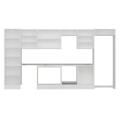 Alvinka 410X222 Cm High Gloss Mutfak Dolabı Mbb-E90B60S60-3 High Gloss | Antrasit - Suntalam