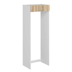 Alvinka Mutfak Modül Duz 80-H222Cm Buz Dolabı Beyaz Dore