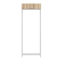 Alvinka Mutfak Modül Duz 80-H222Cm Buz Dolabı Beyaz Dore