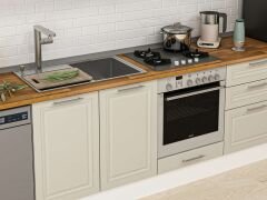 Alvinka 310X210 Cm Klasik Mebran Mutfak Dolabı M-E90S40S60-1 Mebran | Kumtaşı - Suntalam